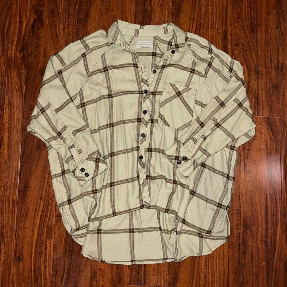 Urban Outfitters green oversized flannel